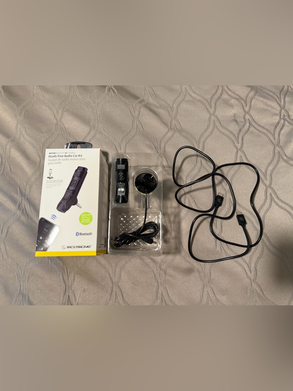 Black Bluetooth Hands-Free Car Kit